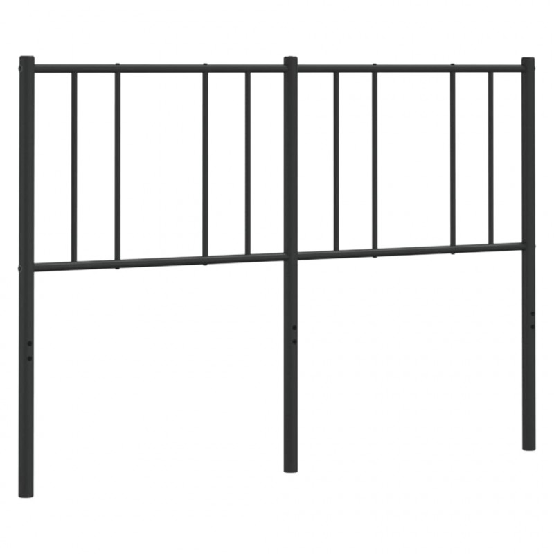 Metalowe wezgłowie, czarne, 135 cm
