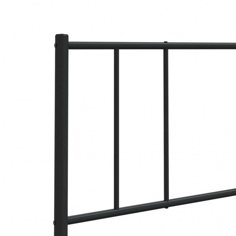 Metalowe wezgłowie, czarne, 135 cm