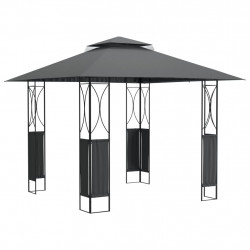 Altana z dachem, antracytowa, 300x300x270 cm, stal