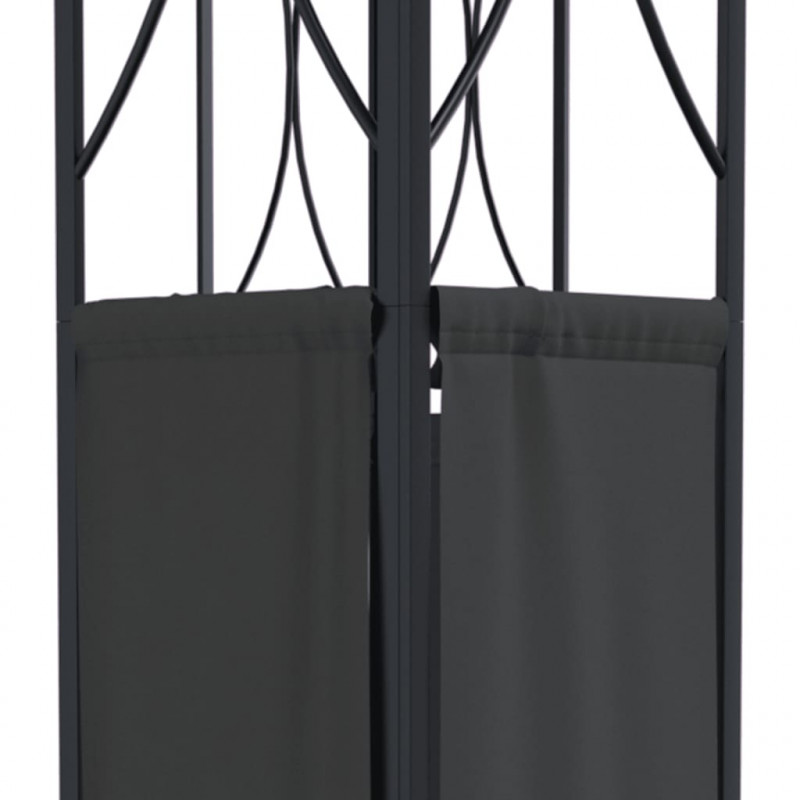 Altana z dachem, antracytowa, 300x300x270 cm, stal