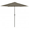 Madison Parasol ogrodowy Tenerife, 300 cm, okrągły, szary