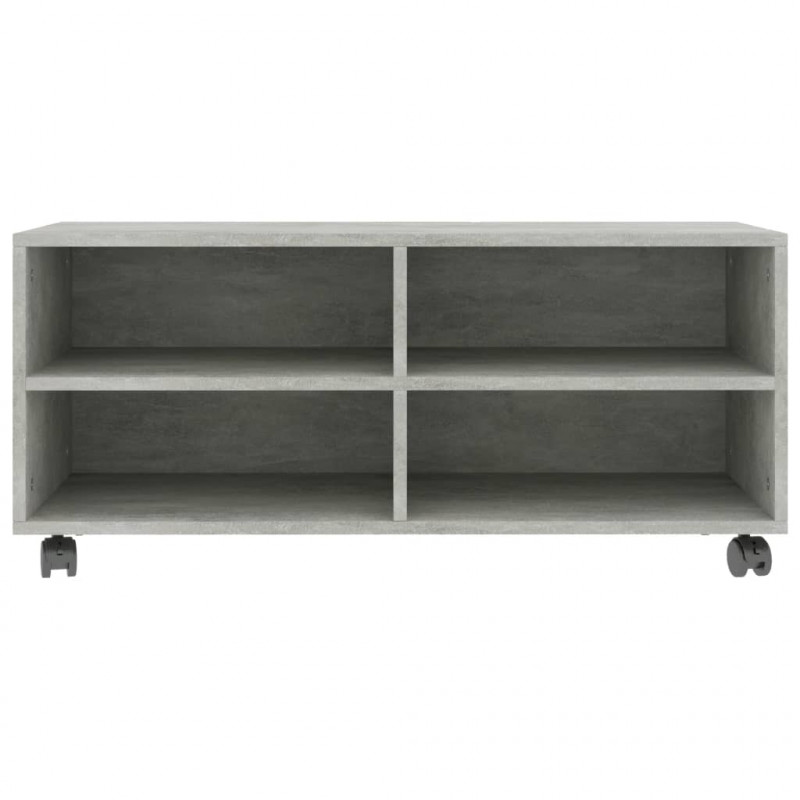 Szafka pod TV, kolor betonowy szary, 90x35x35 cm