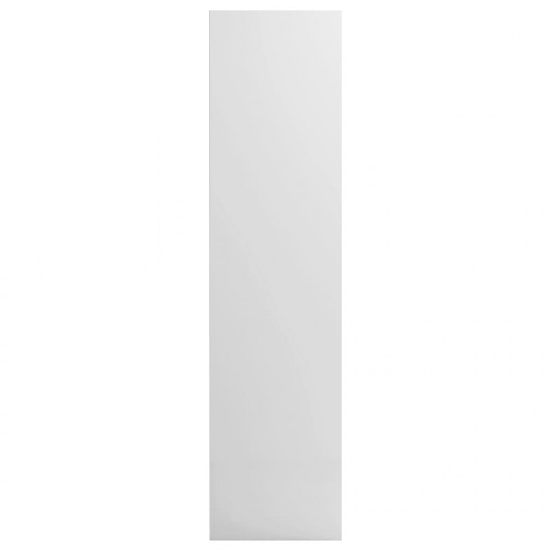 Szafa, wysoki połysk, biała, 50x50x200 cm