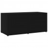 Szafka pod TV, czarna, 80x34x36 cm materiał drewnopochodny
