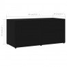 Szafka pod TV, czarna, 80x34x36 cm materiał drewnopochodny