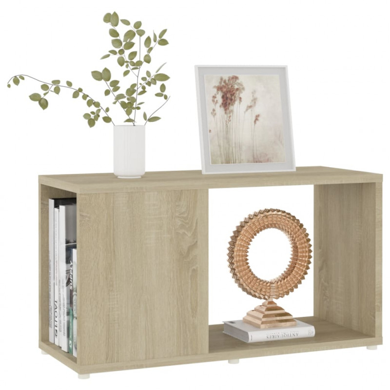 Szafka pod TV, dąb sonoma, 60x24x32 cm, materiał drewnopochodny