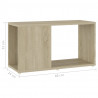 Szafka pod TV, dąb sonoma, 60x24x32 cm, materiał drewnopochodny