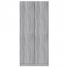 Szafka, szary dąb sonoma, 80x52x180 cm, materiał drewnopochodny
