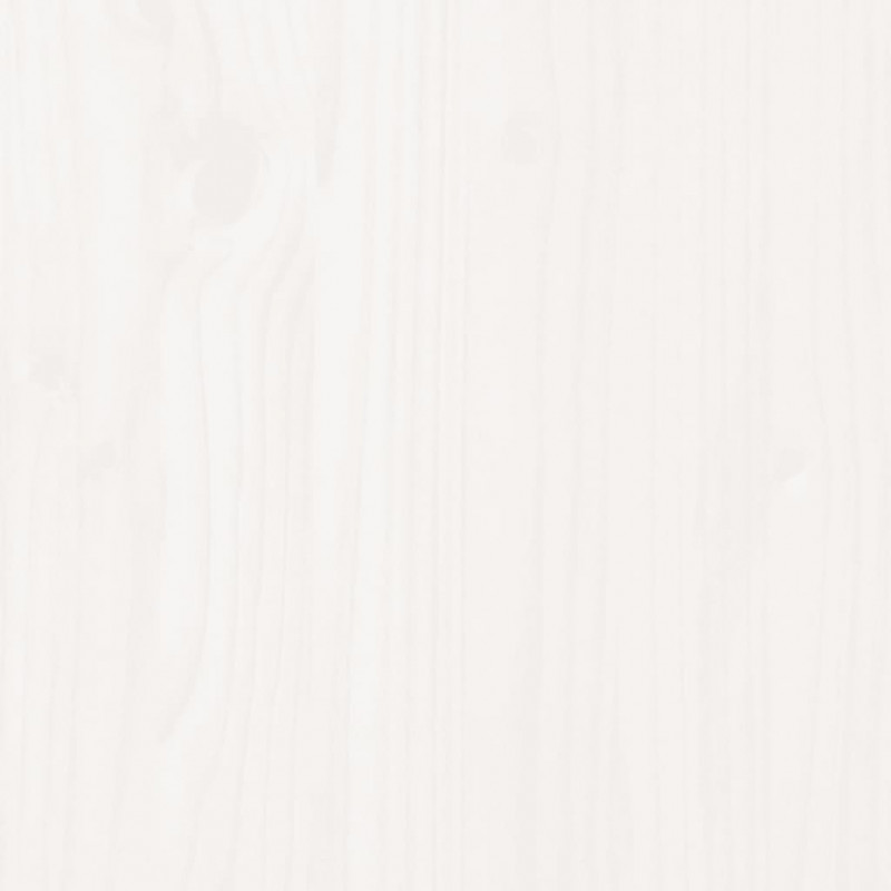Rama łóżka, biała, 160 x 200 cm, lite drewno sosnowe