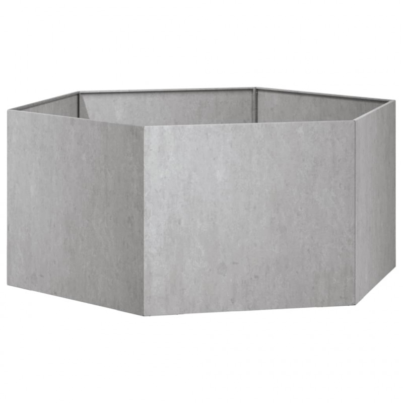 Donica, rdzawa, 90x90x45 cm, stal kortenowska