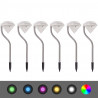 Lampki solarne ogrodowe LED 6 szt, 9x7,8x29,5 cm