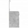 Toaletka z LED, szarość betonu, 90x50x132,5 cm