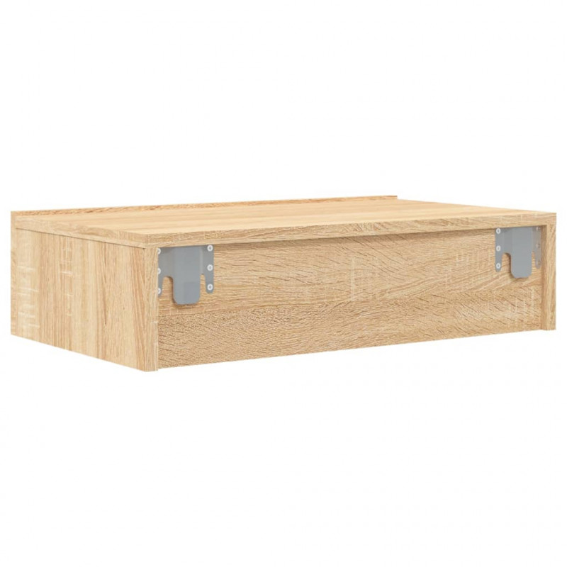 Szafka telewizyjna z LED, dąb sonoma, 60x35x15,5 cm