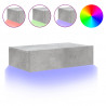 Szafka telewizyjna z LED, szarość betonu, 60x35x15,5 cm