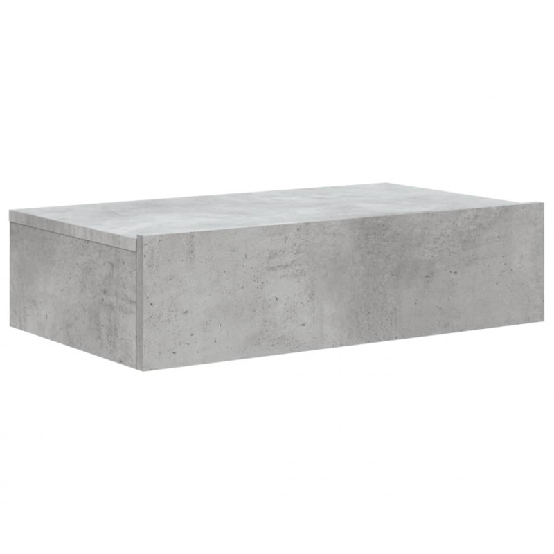 Szafka telewizyjna z LED, szarość betonu, 60x35x15,5 cm