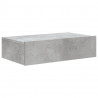 Szafka telewizyjna z LED, szarość betonu, 60x35x15,5 cm