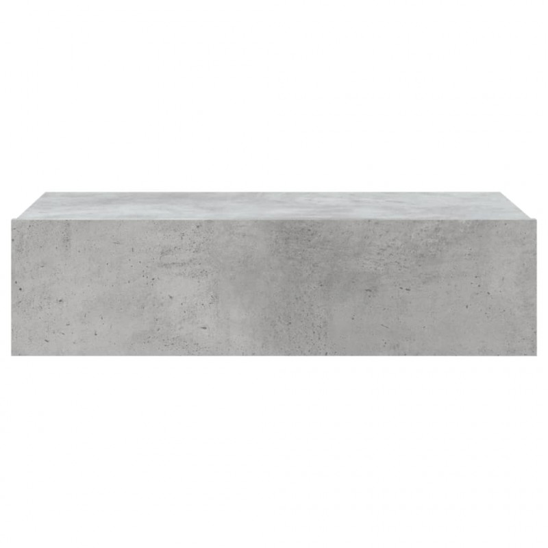Szafka telewizyjna z LED, szarość betonu, 60x35x15,5 cm