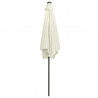 Parasol ogrodowy z LED i aluminiowym słupkiem, 300 cm, piaskowy