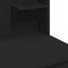 Toaletka z oświetleniem LED, czarna, 96x40x142 cm
