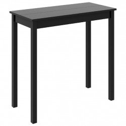Stolik barowy z MDF, czarny, 115 x 55 x 107 cm