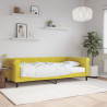 Sofa z materacem do spania, żółta, 100x200 cm, aksamit