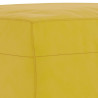 Podnóżek, żółty, 60x50x41 cm, aksamit
