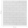 Panele 3D z imitacją cegły, samoprzylepne, 10 szt., białe
