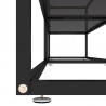 Szafka pod TV, czarna, 220x40x40,5 cm, hartowane szkło
