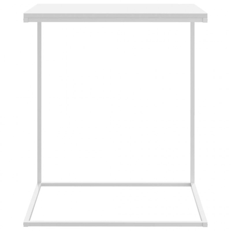 Stolik boczny, biały, 55x35x66 cm, materiał drewnopochodny