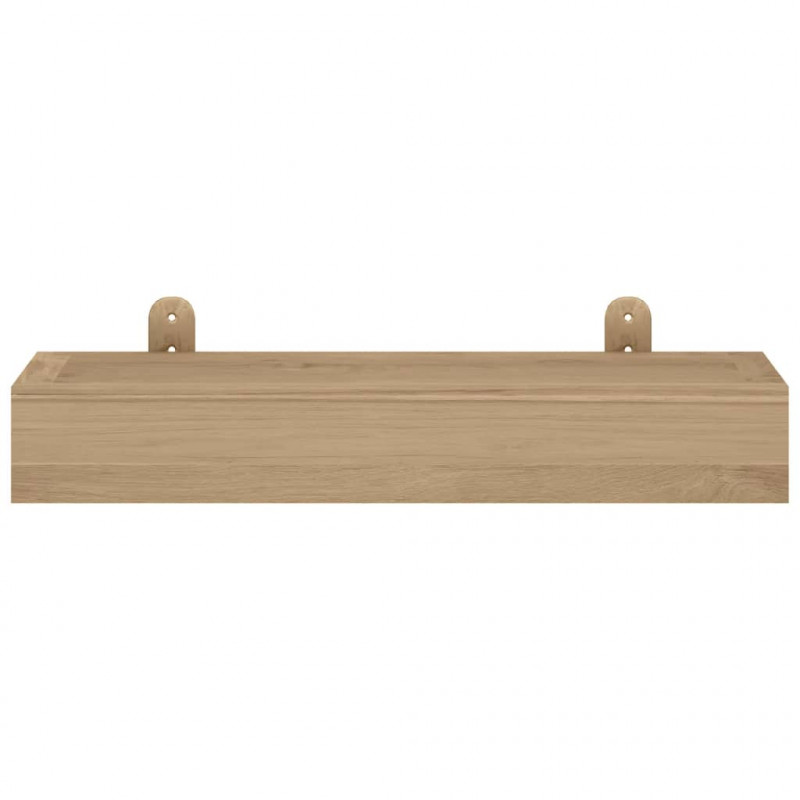 Półki ścienne, 2 szt., 40x15x4 cm, lite drewno tekowe