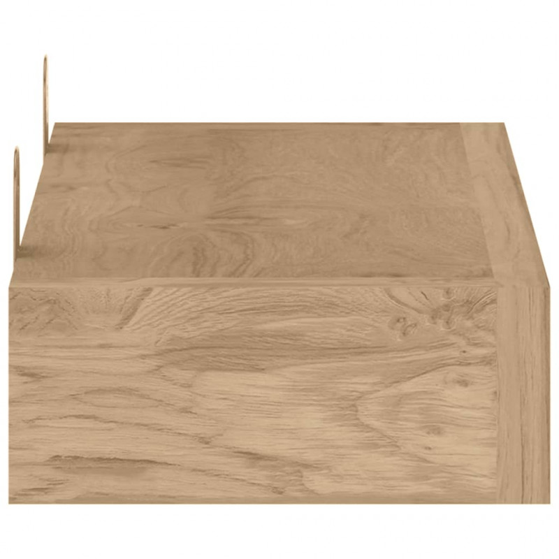 Półki ścienne, 2 szt., 40x15x4 cm, lite drewno tekowe