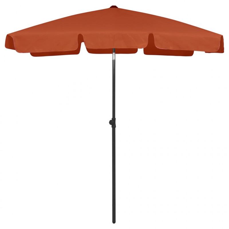 Parasol plażowy, terakota, 180x120 cm