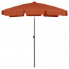 Parasol plażowy, terakota, 180x120 cm