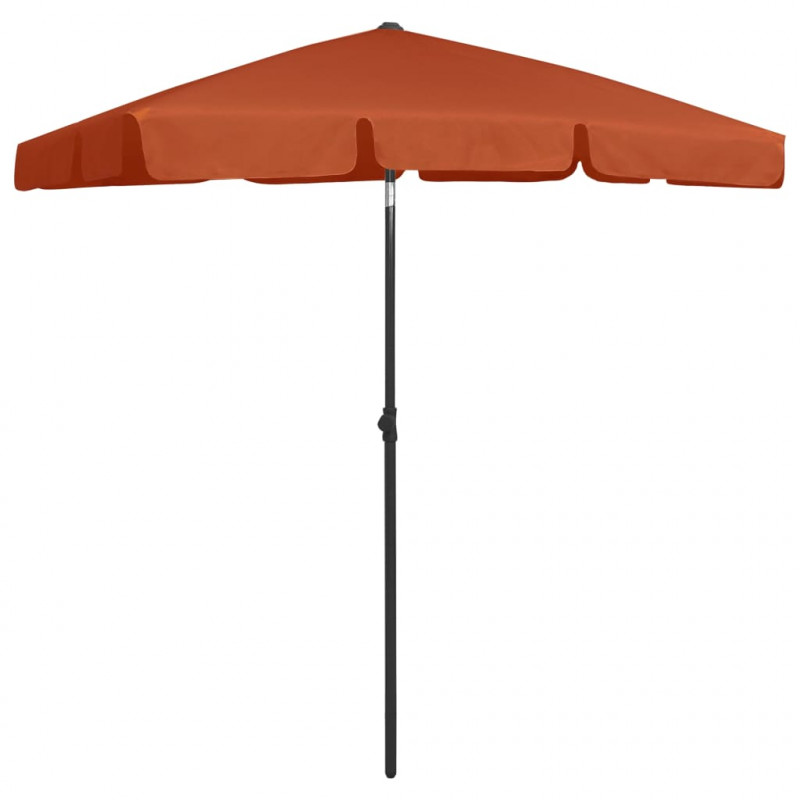 Parasol plażowy, terakota, 180x120 cm