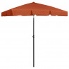 Parasol plażowy, terakota, 180x120 cm