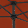 Parasol plażowy, terakota, 180x120 cm