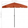 Parasol plażowy, terakota, 180x120 cm