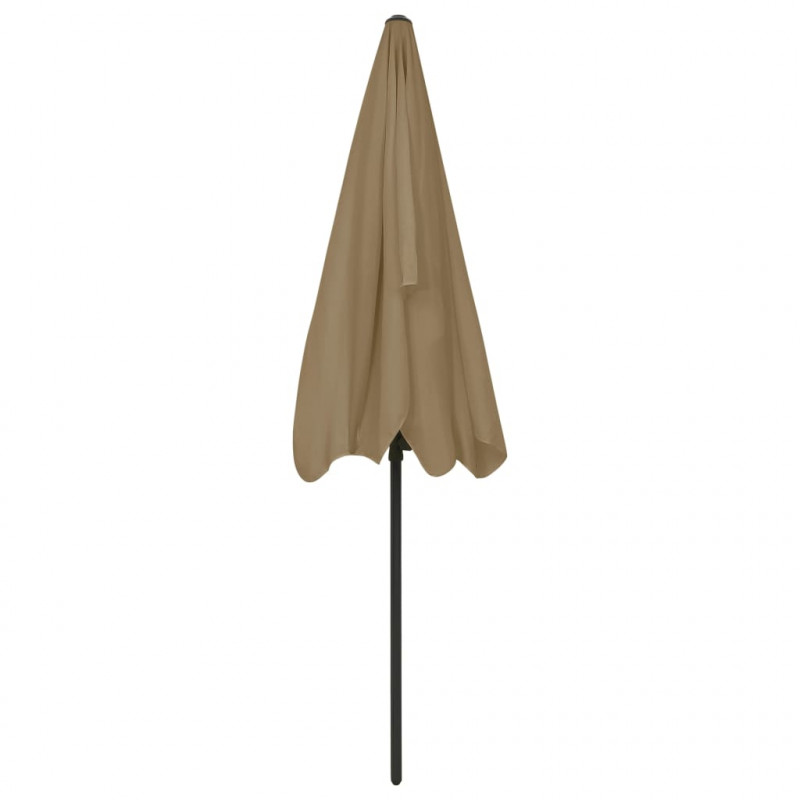 Parasol plażowy, taupe, 200x125 cm