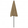 Parasol plażowy, taupe, 200x125 cm