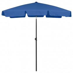 Parasol plażowy, niebieski, 180x120 cm