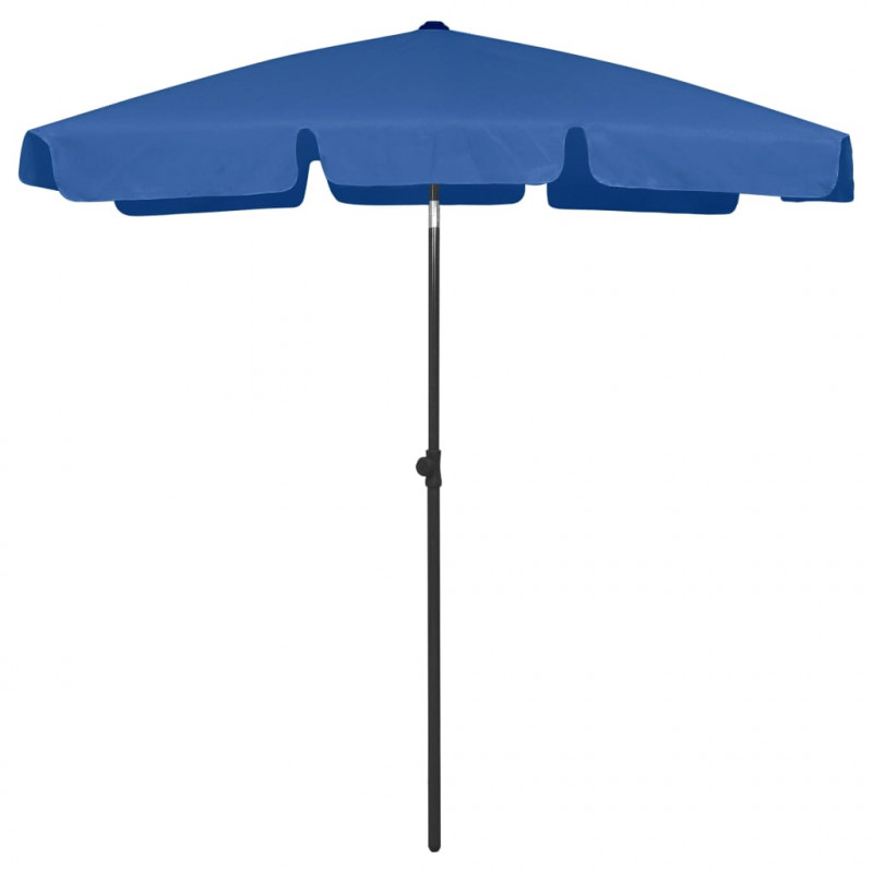 Parasol plażowy, niebieski, 180x120 cm
