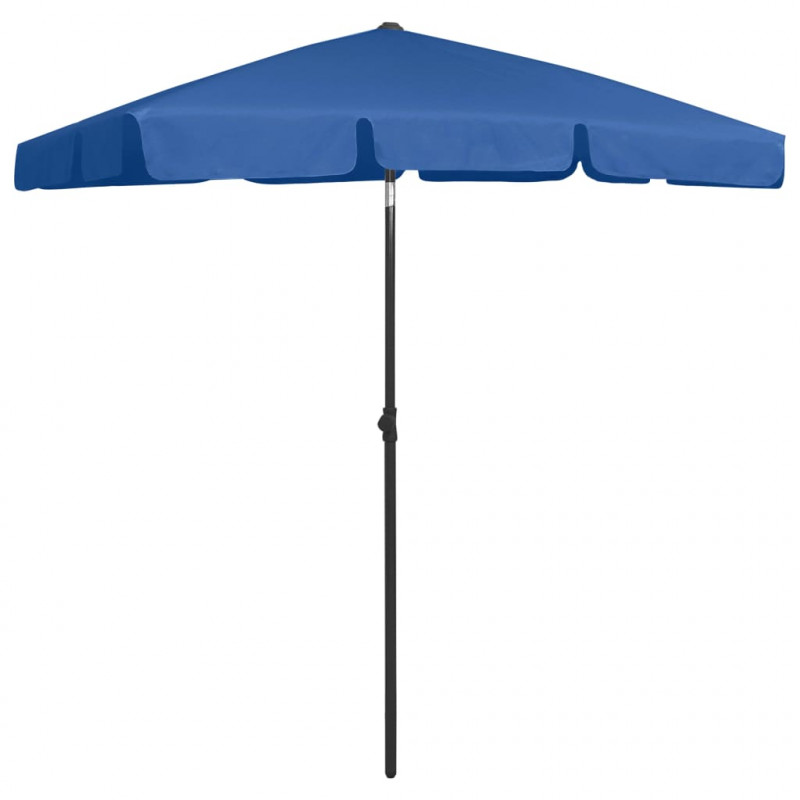 Parasol plażowy, niebieski, 180x120 cm