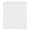 Ławka do przedpokoju, biała 80x40x45 cm materiał drewnopochodny