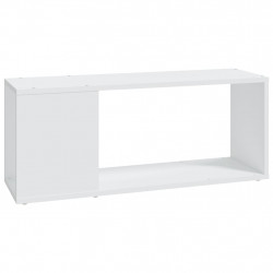 Szafka pod TV, biała, 80x24x32 cm, materiał drewnopochodny