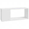 Szafka pod TV, biała, 80x24x32 cm, materiał drewnopochodny