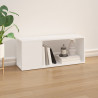 Szafka pod TV, biała, 80x24x32 cm, materiał drewnopochodny