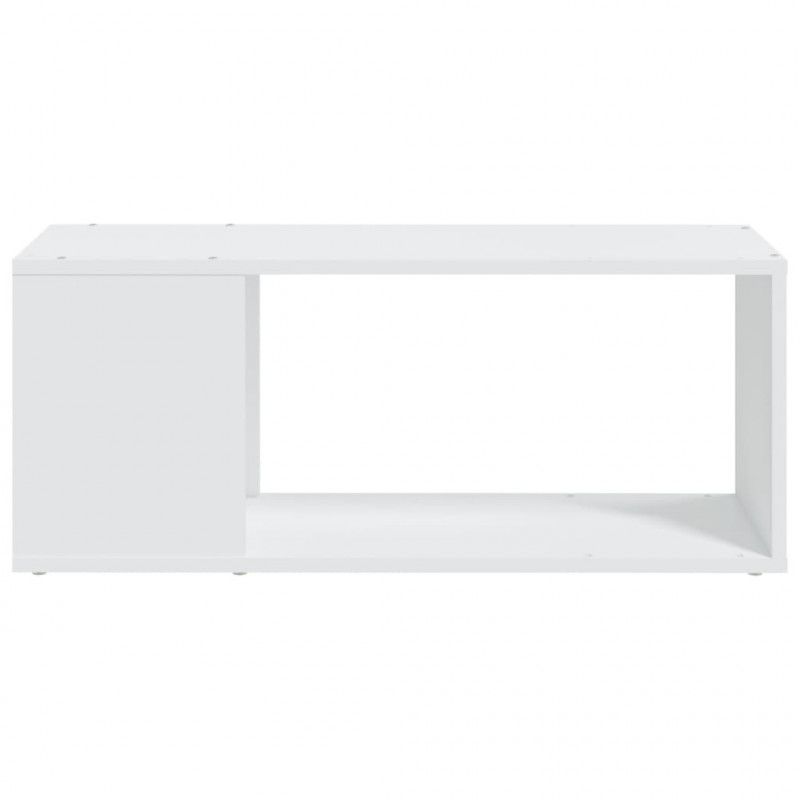Szafka pod TV, biała, 80x24x32 cm, materiał drewnopochodny