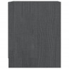 Szafki nocne, 2 szt., szare, 35,5x33,5x41,5 cm, drewno sosnowe