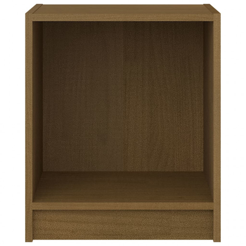 Szafki nocne, 2 szt., miodowe, 35,5x33,5x41,5, drewno sosnowe