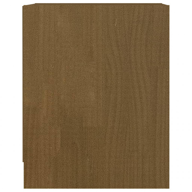Szafki nocne, 2 szt., miodowe, 35,5x33,5x41,5, drewno sosnowe